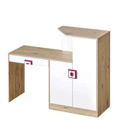 Biurka|Meble Dla Dzieci></noscript>DOMEL Biurko z szafką komodą 150 cm NICO