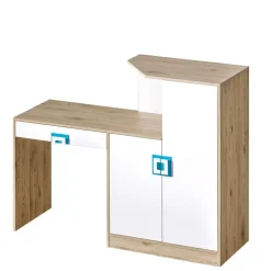 Biurka|Meble Dla Dzieci></noscript>DOMEL Biurko z szafką komodą 150 cm NICO