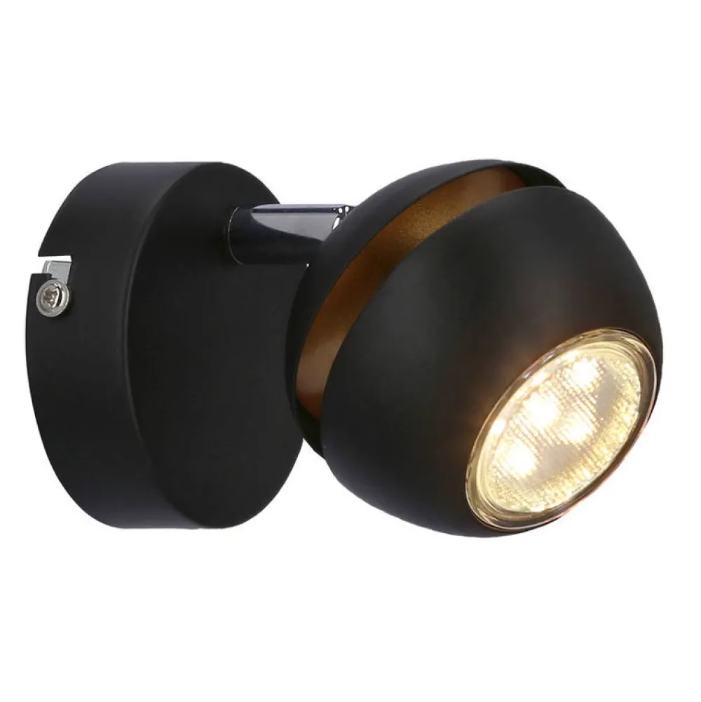 Oświetlenie Sypialni|Oświetlenie Salonu>Candellux Lighting BONI KINKIET 1X3W GU10 LED CZARNY