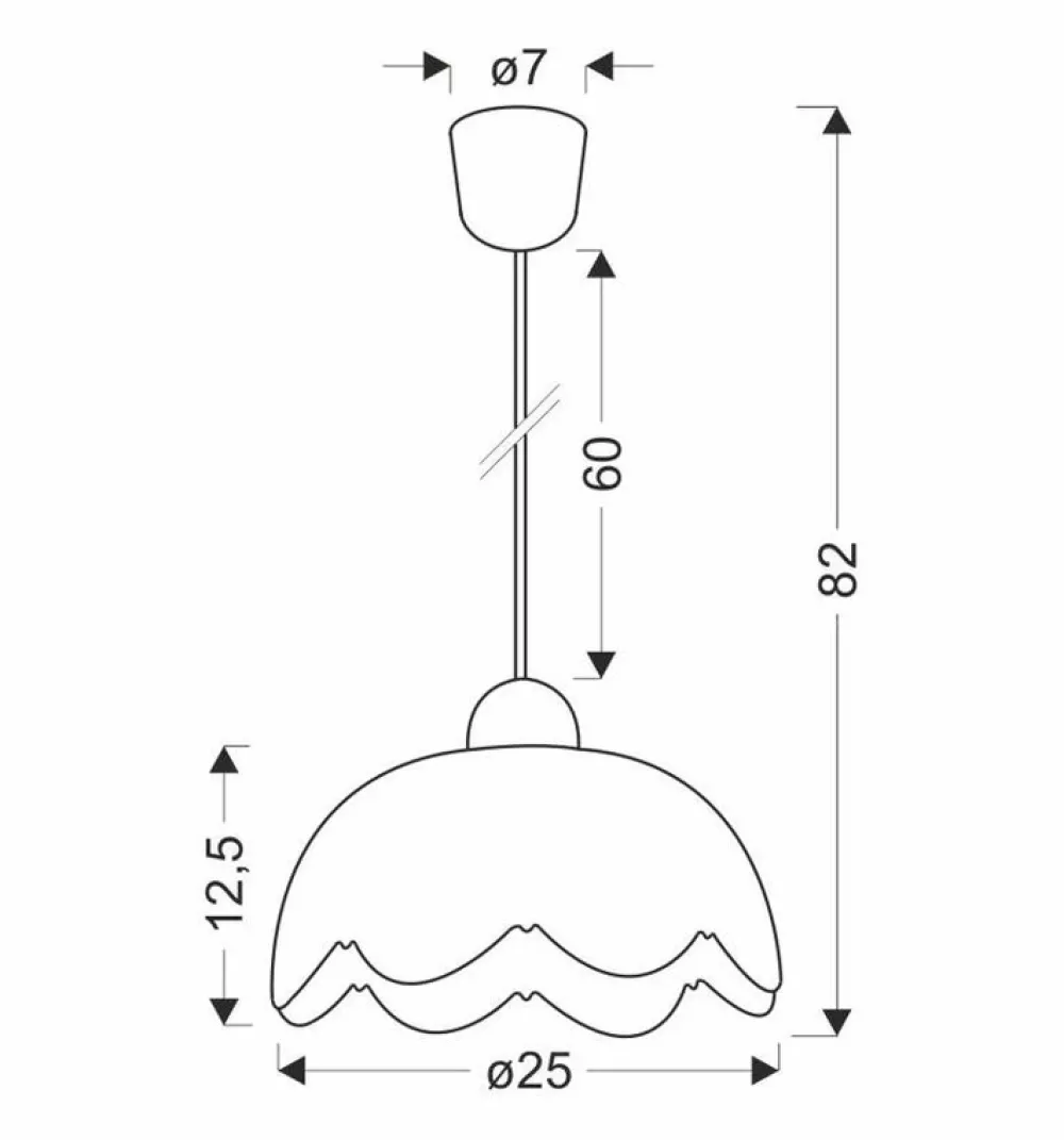 Oświetlenie Przedpokoju|Oświetlenie Jadalni>Candellux Lighting Bratek lampa wisząca 25 1x60w e27 klosz biały