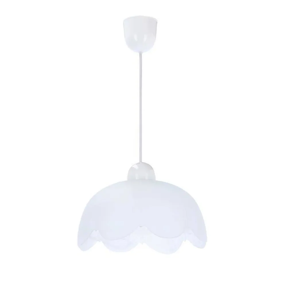 Oświetlenie Przedpokoju|Oświetlenie Jadalni>Candellux Lighting Bratek lampa wisząca 25 1x60w e27 klosz biały