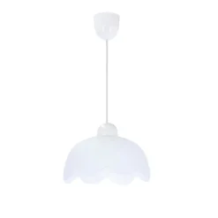 Oświetlenie Przedpokoju|Oświetlenie Jadalni>Candellux Lighting Bratek lampa wisząca 18 1x60w e27 klosz biały
