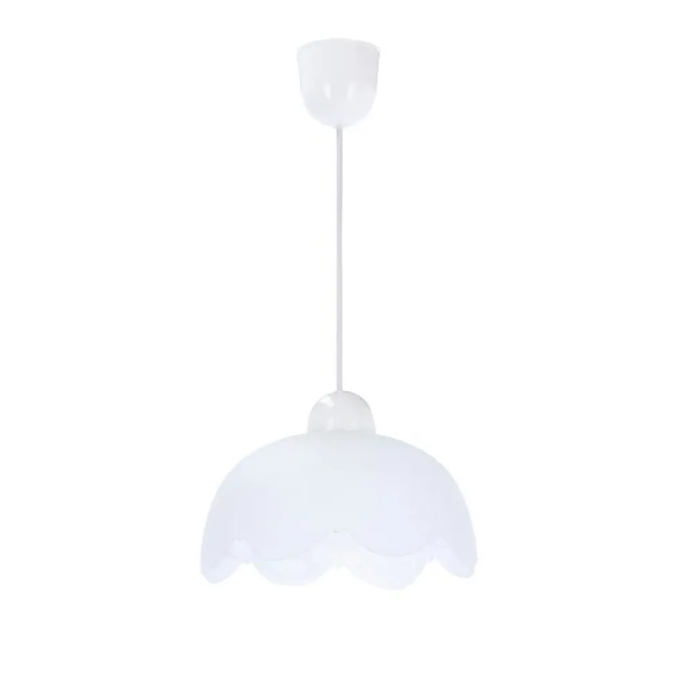 Oświetlenie Przedpokoju|Oświetlenie Jadalni>Candellux Lighting Bratek lampa wisząca 18 1x60w e27 klosz biały