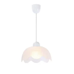 Oświetlenie Przedpokoju|Oświetlenie Jadalni>Candellux Lighting Bratek lampa wisząca 18 1x60w e27 klosz biały