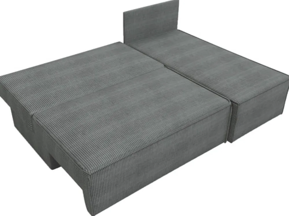 Narożniki>IZABELLA MEBLE Brązowa kanapa narożna z funkcją spania i pojemnikiem CASPAR