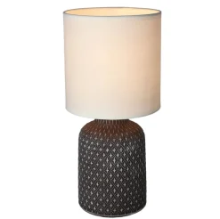 Oświetlenie Pokoju Dziecięcego|Oświetlenie Sypialni>Candellux Lighting Brązowa lampka nocna ceramiczna Iner