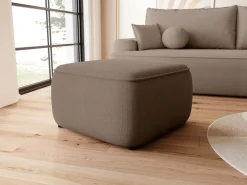 Meble Dla Dzieci|Pufy>BROMARKT Brązowa pufa do nowoczesnego salonu CARMELLO