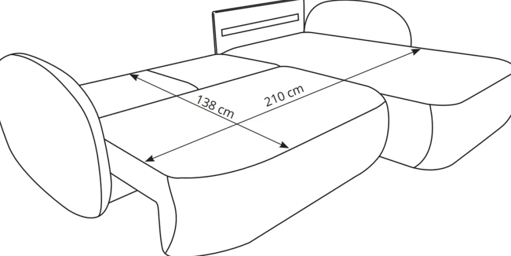 Narożniki>LASKI Brązowa rogówka do salonu z funkcją spania i pojemnikiem OMERO