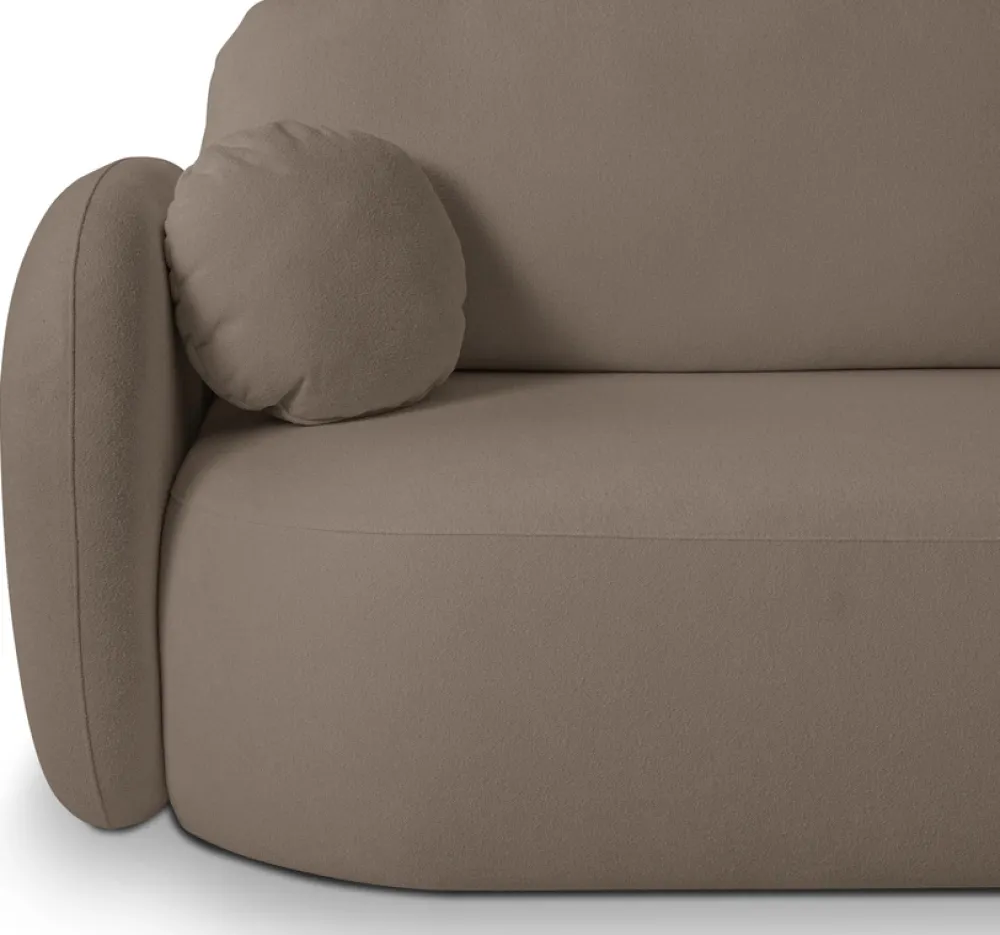 Narożniki>LASKI Brązowa rogówka do salonu z funkcją spania i pojemnikiem OMERO