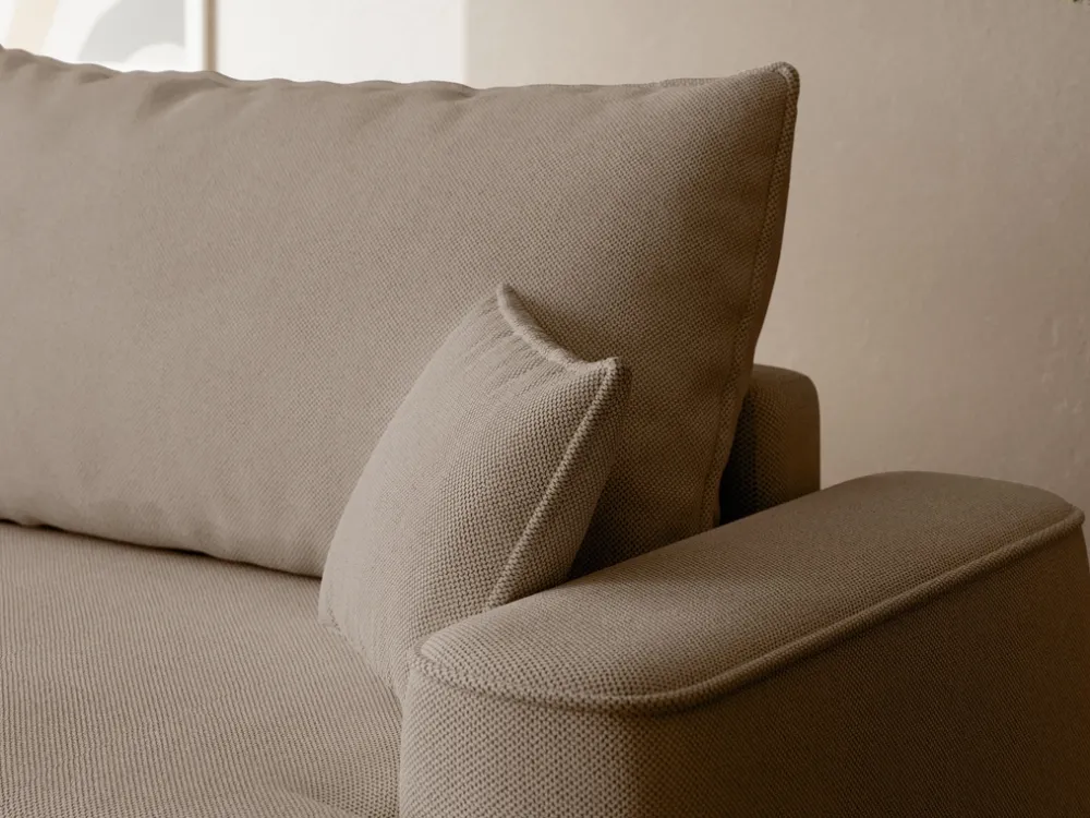 Meble Dla Dzieci|Meble Młodzieżowe>BROMARKT Brązowa rogówka rozkładana z funkcją spania do salonu CARMELLO DUO