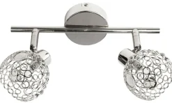 Oświetlenie Przedpokoju|Oświetlenie Sypialni>Candellux Lighting Chromowana lampa sufitowa Aron listwa dwupunktowa