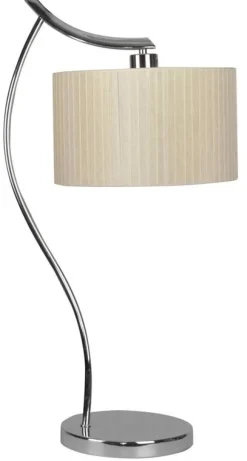 Oświetlenie Jadalni|Oświetlenie Sypialni>Candellux Lighting Chromowana lampka stołowa Draga