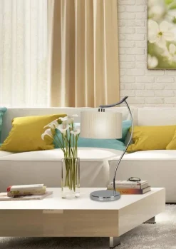 Oświetlenie Jadalni|Oświetlenie Sypialni>Candellux Lighting Chromowana lampka stołowa Draga