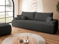 Meble Dla Dzieci|Pufy>BROMARKT Ciemnoszara nowoczesna pufa do salonu CARMELLO