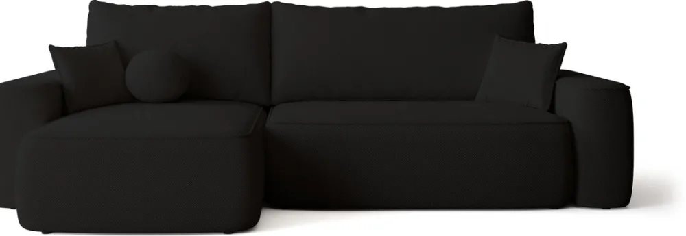 Meble Dla Dzieci|Meble Młodzieżowe>BROMARKT Ciemnoszary narożnik z funkcją spania do salonu CARMELLO DUO