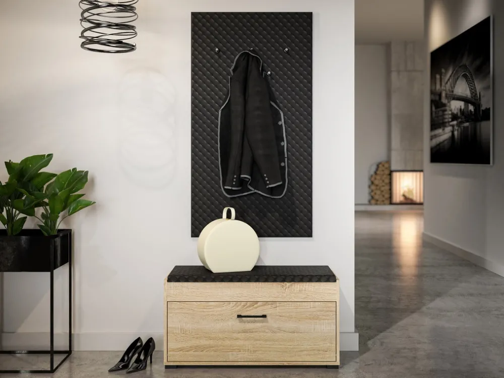 Wieszaki Do Przedpokoju>ML Meble Ścienny wieszak tapicerowany do przedpokoju 68 cm CARO