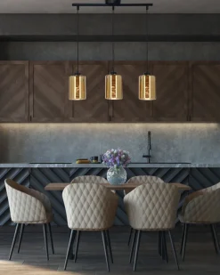 Oświetlenie Przedpokoju|Oświetlenie Jadalni>Candellux Lighting Cox zwis 3x60w e27 złoty