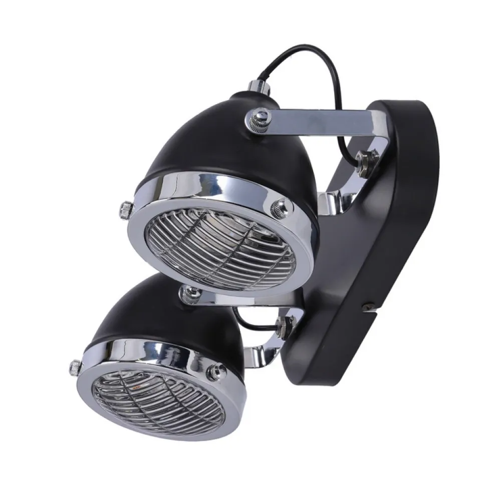 Oświetlenie Jadalni|Oświetlenie Sypialni>Candellux Lighting Crazy lampa sufitowa listwa czarny 2x15w gu10 klosz bezbarwny