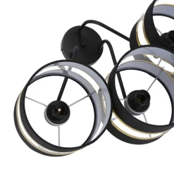 Oświetlenie Przedpokoju|Oświetlenie Jadalni>Candellux Lighting Czarna lampa wisząca Andy trzypunktowa E27