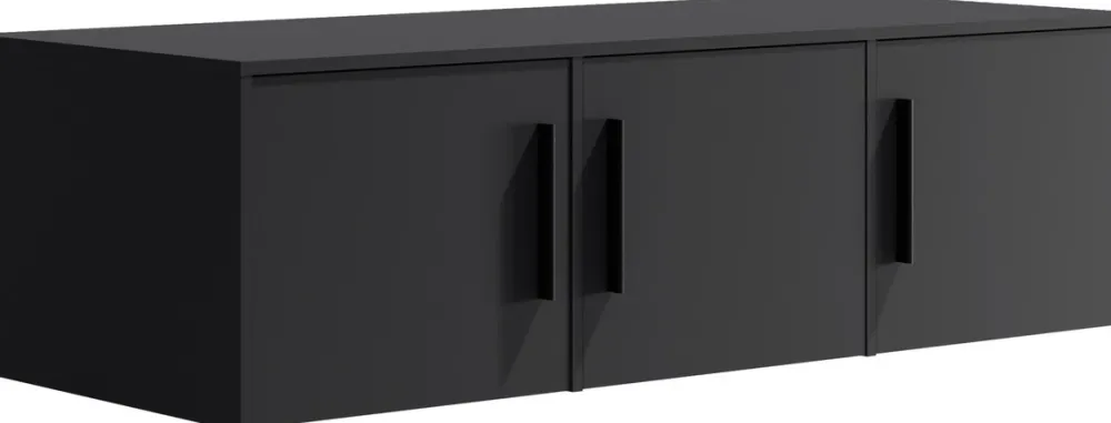 Akcesoria Do Szaf|Akcesoria Do Szaf>GiB Meble Czarna nadstawka do szafy trzydrzwiowej 150 cm MAXIDO czarny