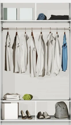 Meble Dla Dzieci|Zestawy Mebli Do Przedpokoju>Stolar Czarna nowoczesna szafa z dużym lustrem 120 cm PASCAL czarny