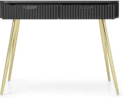 Toaletki I Konsole>PIASKI Czarna nowoczesna toaletka z szufladami 103 cm ZENIT czarny