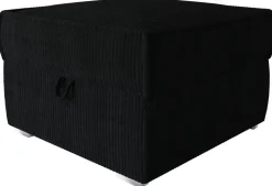 Meble Dla Dzieci|Meble Młodzieżowe>BROMARKT Czarna pufa sztruksowa ze schowkiem do salonu TOP