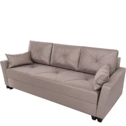 Meble Dla Dzieci|Kanapy I Sofy></noscript>IZABELLA MEBLE Czarna sofa z funkcją spania dwuosobowa TUFEL