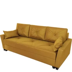 Meble Dla Dzieci|Kanapy I Sofy></noscript>IZABELLA MEBLE Czarna sofa z funkcją spania dwuosobowa TUFEL