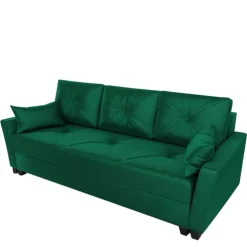 Meble Dla Dzieci|Kanapy I Sofy></noscript>IZABELLA MEBLE Czarna sofa z funkcją spania dwuosobowa TUFEL