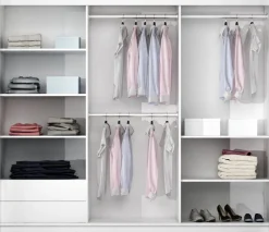 Szafy Dwudrzwiowe|Szafy Z Lustrem>Stolar Czarna szafa przesuwna z lustrem i drążkami 250 cm VASCO czarny