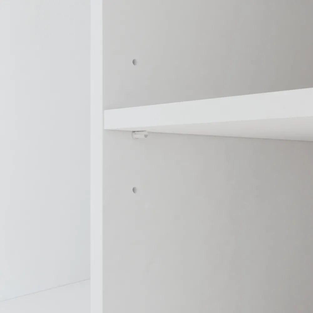 Szafy Otwierane|Szafy Z Lustrem>Arton Czarna szafa uchylna 200 cm do sypialni z półkami NEXUS czarny