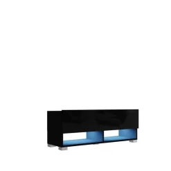 Zestawy Mebli Do Salonu|Szafki Rtv></noscript>BROMARKT Czarna szafka pod telewizor 105 cm QUAD czarny