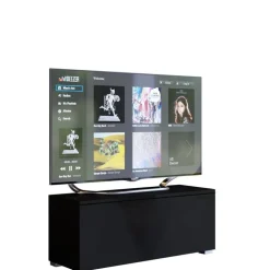 Zestawy Mebli Do Salonu|Szafki Rtv>BROMARKT Czarna szafka pod telewizor 105 cm PREMIUM czarny