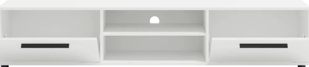 Zestawy Mebli Do Sypialni|Szafki Rtv>GiB Meble Czarna szafka RTV 190 cm do salonu MAXIDO czarny