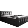 Łóżka Z Zagłówkiem|Łóżka Z Pojemnikiem>Gruszka Czarne Łóżko Kontynentalne 180x200 MAX