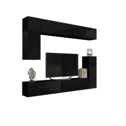 Meblościanki>BROMARKT Czarne meble do salonu PREMIUM czarny