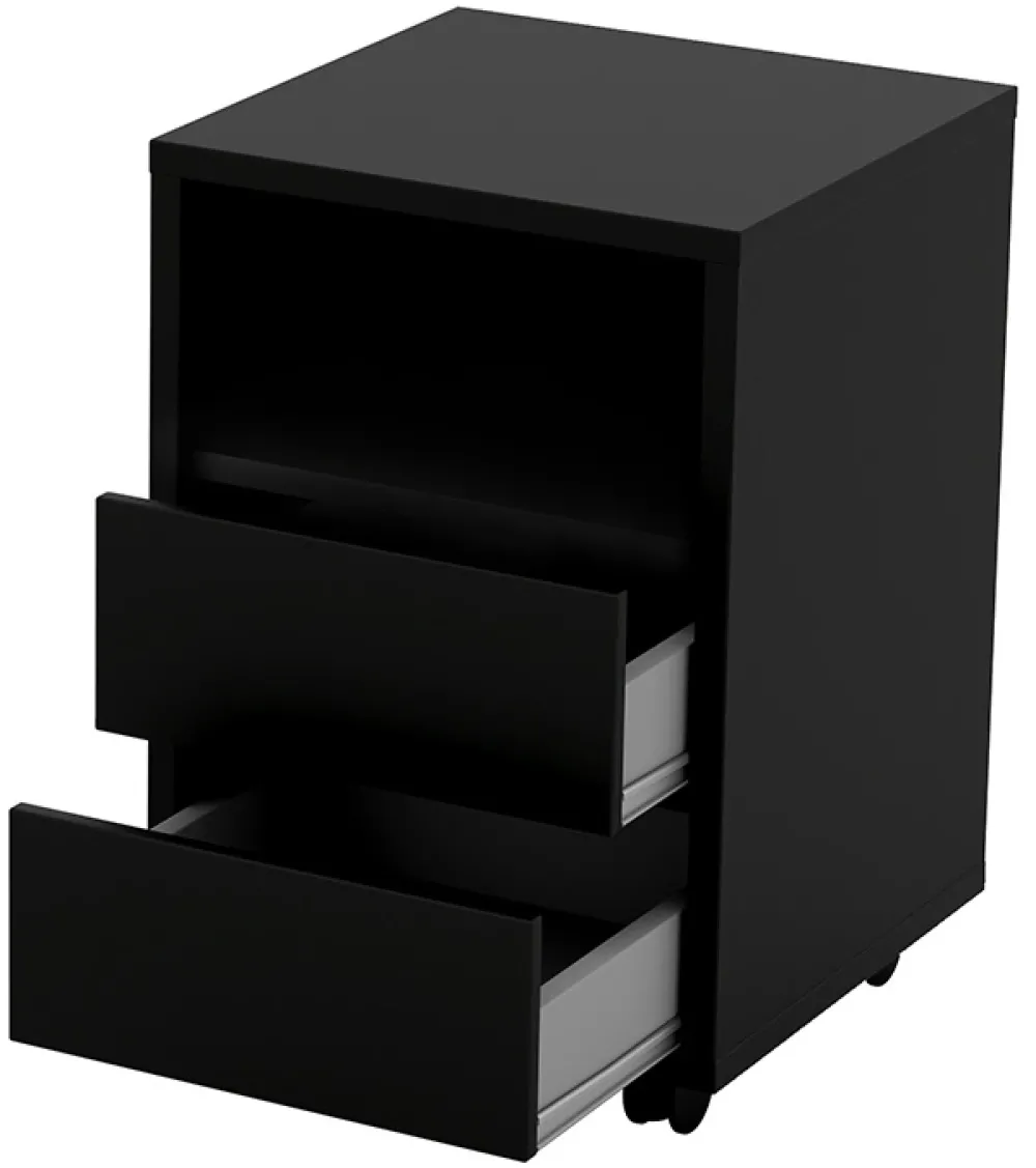 Kontenerki>Helvetia kontenerek do biurka na kółkach AGAPI czarny