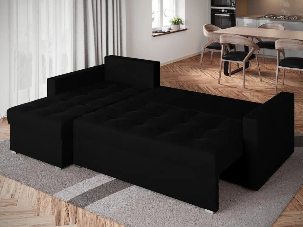 Meble Dla Dzieci|Meble Młodzieżowe>BROMARKT Czarny narożnik do salonu HOT L