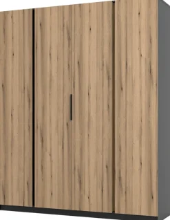 Szafy Młodzieżowe|Szafy Otwierane>Lempert Czterodrzwiowa szafa w stylu loftowym 200 cm KARAT