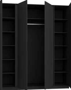 Szafy Młodzieżowe|Szafy Otwierane>Lempert Czterodrzwiowa szafa w stylu loftowym 200 cm KARAT