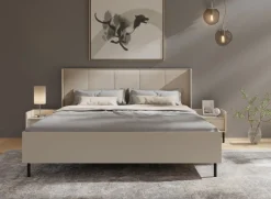 Meble Młodzieżowe|Zestawy Mebli Do Salonu></noscript>MEBLAR Czterodrzwiowa szafa z szufladami do sypialni beż piaskowy GAVIA