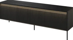 Zestawy Mebli Do Salonu|Szafki Rtv></noscript>lenart. Czterodrzwiowa szafka RTV w stylu nowoczesnym 167 cm TREND czarny