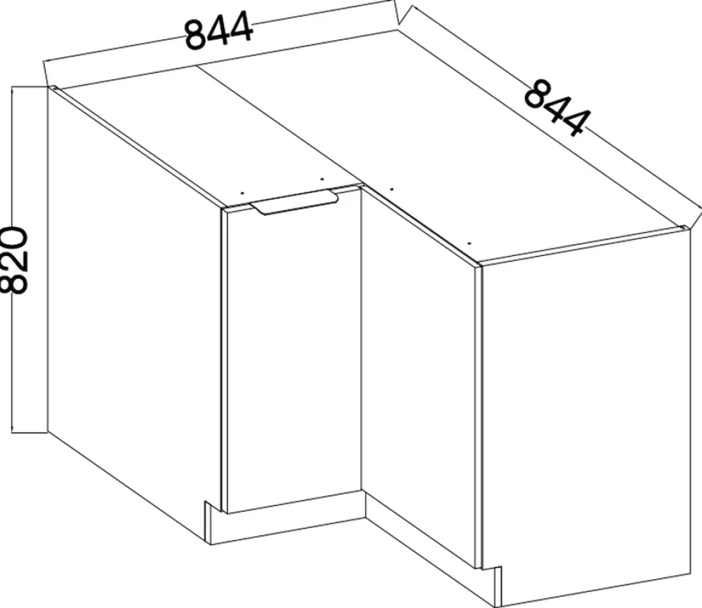 Meble Kuchenne>Lempert Dolna narożna szafka kuchenna 90x90 cm SELENA
