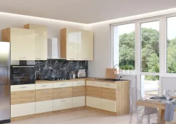 Meble Kuchenne>Lempert Dolna szafka kuchenna z szufladami kremowy 40 cm AGATA