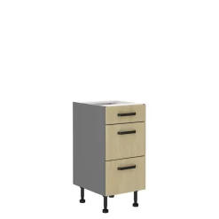 Meble Kuchenne>Lempert Dolna szafka kuchenna z szufladami 40 cm SUNSHINE jodełka