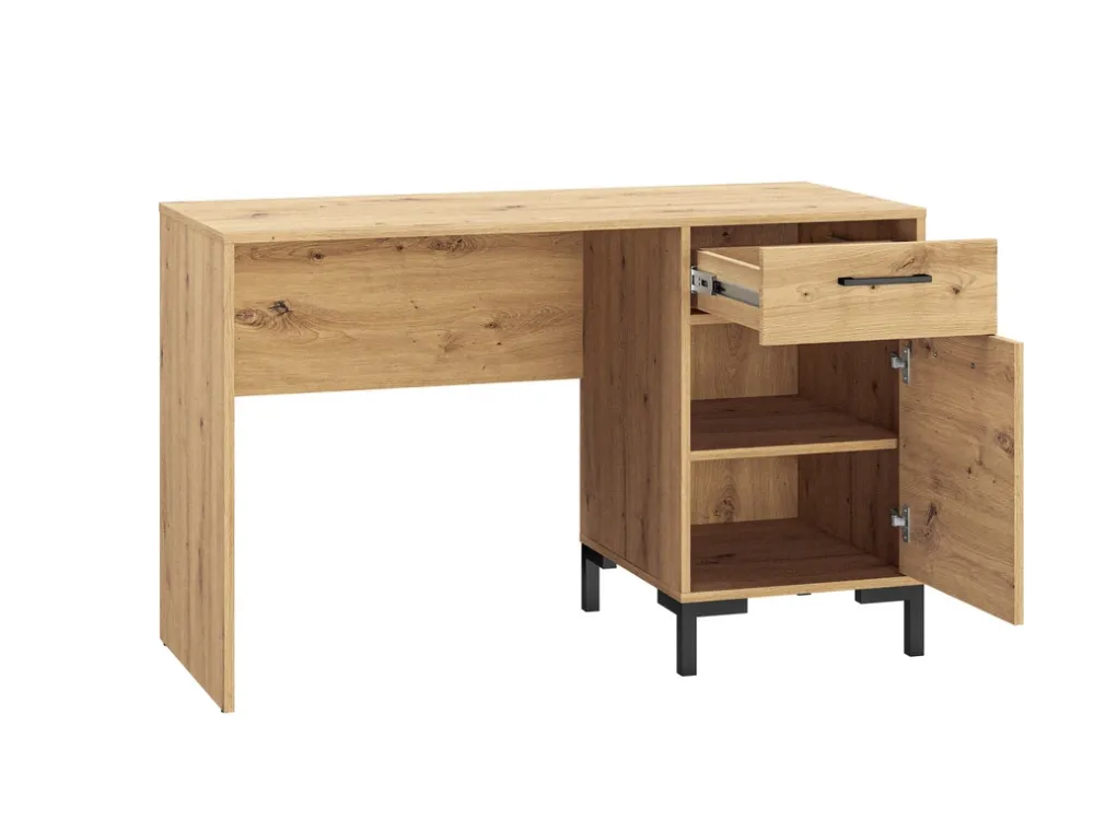 Biurka|Zestawy Mebli Do Salonu>ML Meble Drewniane biurko 120x51 cm NEVIO dąb artisan