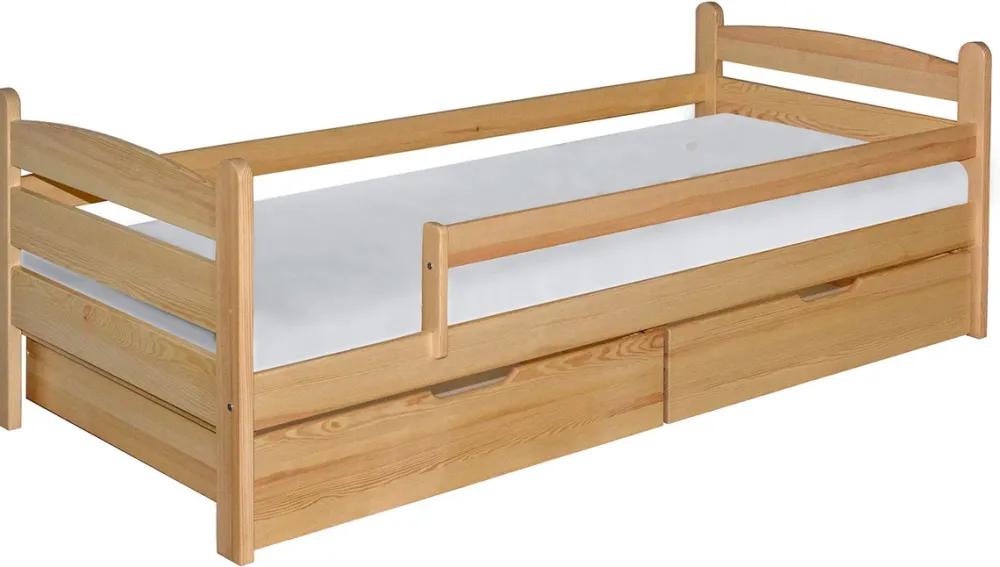 Meble Dla Dzieci|Łóżka Młodzieżowe>DOLMAR Drewniane łóżko do pokoju dziecięcego 90x200 cm MERRY