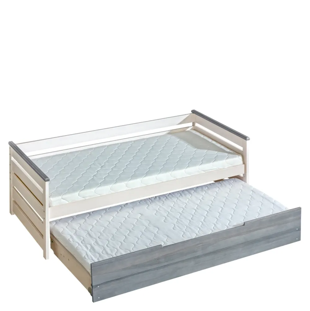 Łóżka Młodzieżowe|Łóżka Dziecięce>DOLMAR Drewniane łóżko dziecięce ze stelażem 90x200 cm ACETO sosna