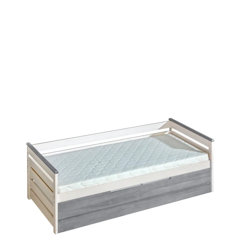 Łóżka Młodzieżowe|Łóżka Dziecięce>DOLMAR Drewniane łóżko dziecięce ze stelażem 90x200 cm ACETO sosna